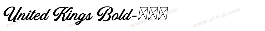 United Kings Bold字体转换